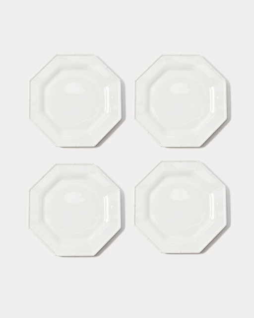 Lilly Pulitzer Porcelain Dinner Plate Set Resort White