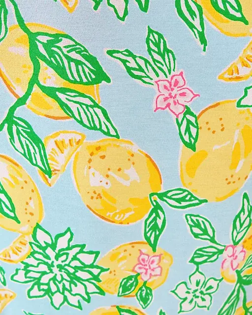 Lilly Pulitzer Sailynn Romper Bluette Make Lemonade