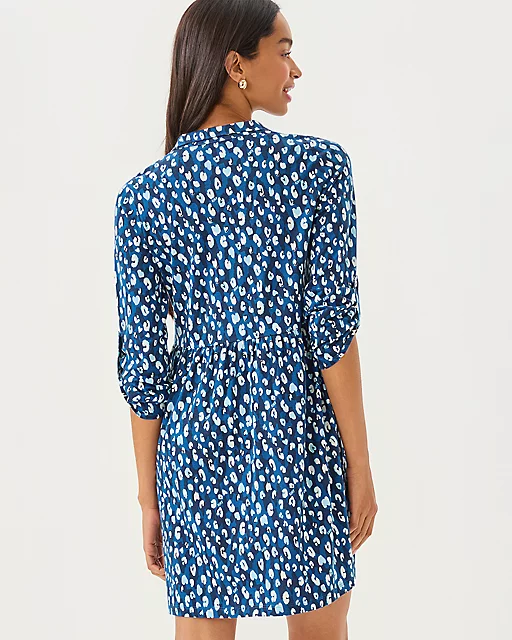 Lilly Pulitzer Saralyn Popover Shirtdress Starlight Navy Youre An Animal