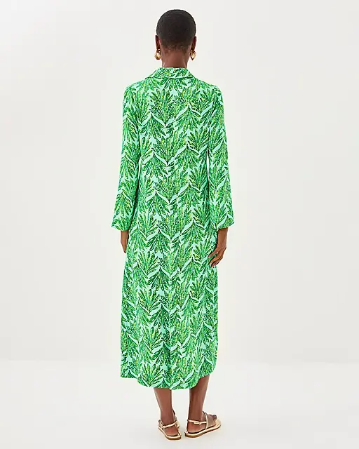 Lilly Pulitzer Simona Midi Dress Kitts Green Shady Babe