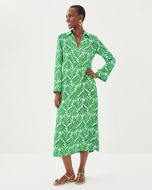 lilly pulitzer Simona Midi Dress Kitts Green Shady Babe