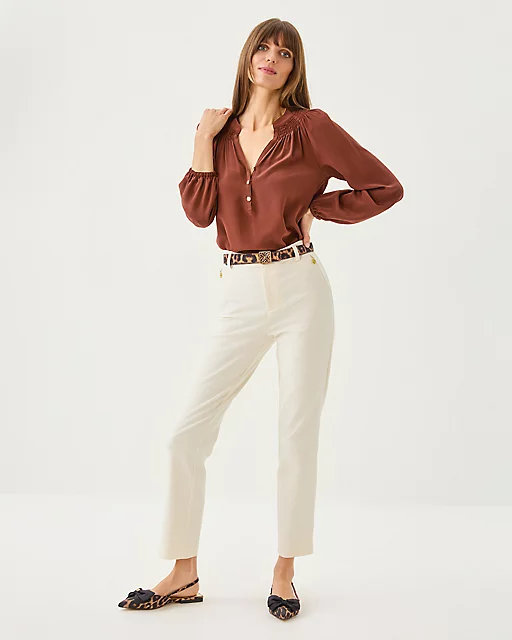 Lilly Pulitzer Skinny Logo Belt Multi Leopard Faille Accessories