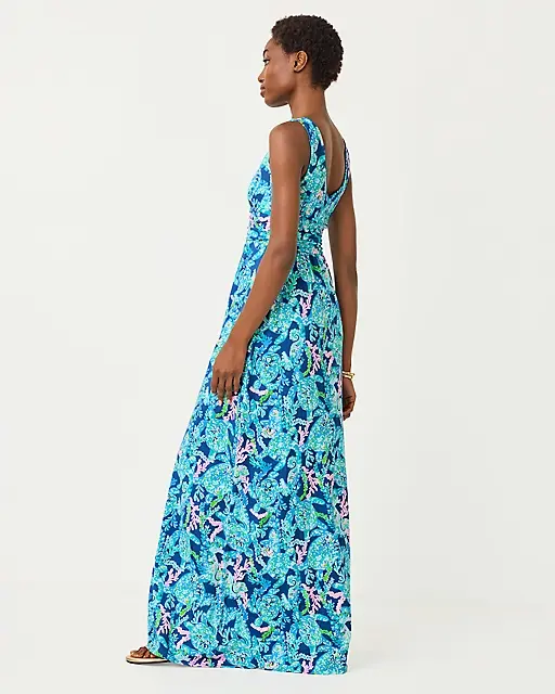 Lilly Pulitzer Sloane Maxi Dress Corsica Blue Turtle Villa