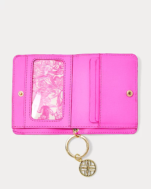 Lilly Pulitzer Snap Card Case Coconut Unforgettable Pink