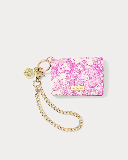lilly pulitzer Snap Card Case Coconut Unforgettable Pink