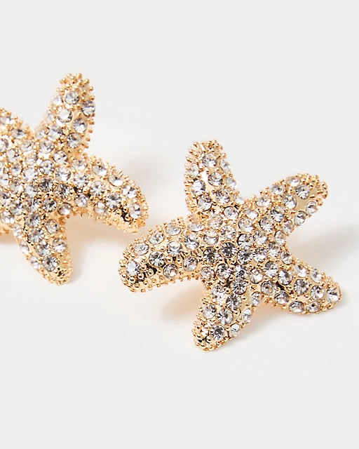 Lilly Pulitzer Starfish Stud Earrings Gold Metallic Gwp Starfish Earring