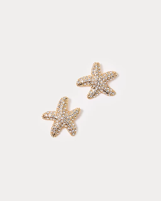 lilly pulitzer Starfish Stud Earrings Gold Metallic Gwp Starfish Earring