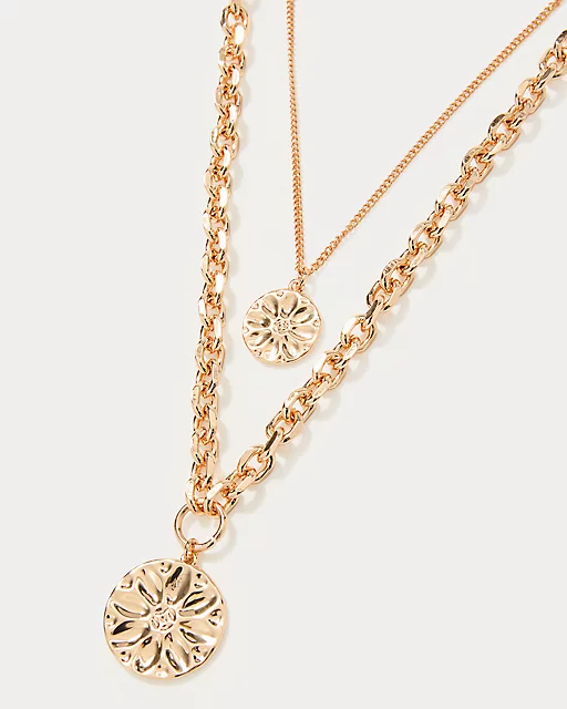Lilly Pulitzer Swayin In The Breeze Necklace Gold Metallic