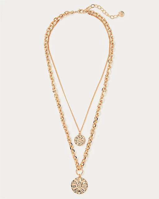 lilly pulitzer Swayin In The Breeze Necklace Gold Metallic
