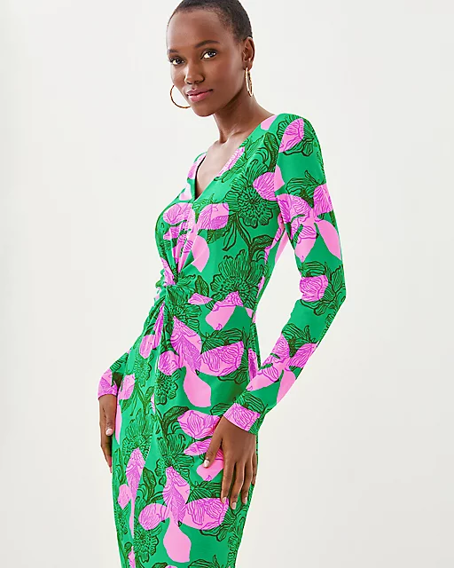 Lilly Pulitzer Tilli Maxi Dress Kitts Green Sunset Shadows