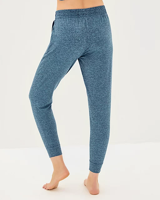 Lilly Pulitzer UPF 50+ 27" Lillabeth Pant Low Tide Navy X Tangier Teal