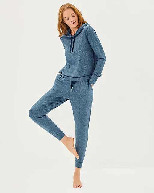 Lilly Pulitzer UPF 50+ 27" Lillabeth Pant Low Tide Navy X Tangier Teal