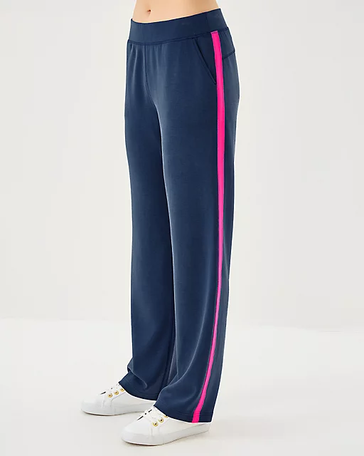 Lilly Pulitzer UPF 50+ 30.5" Alwyn High Rise Pant Low Tide Navy