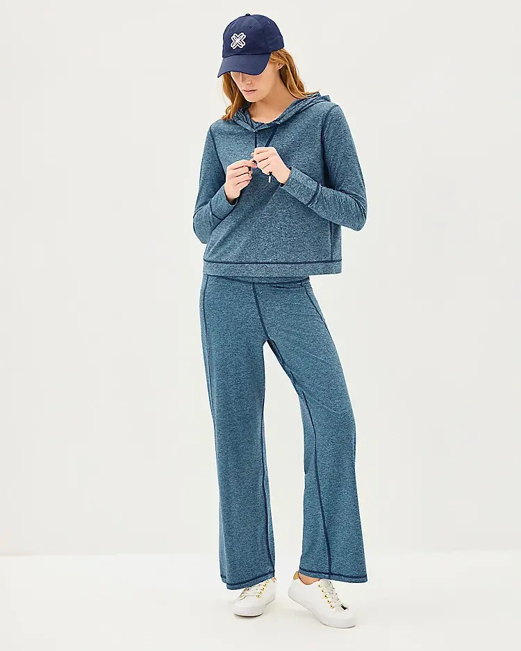 lilly pulitzer UPF 50+ Asena Hoodie & Galia Pant Set Low Tide Navy X Tangier Teal