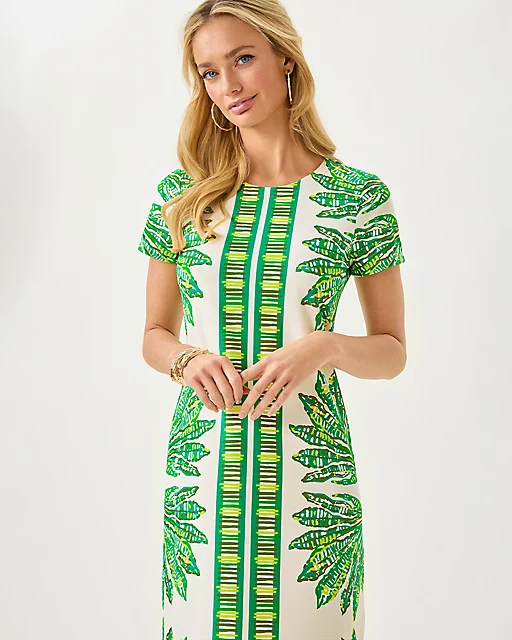 Lilly Pulitzer UPF 50+ ChillyLilly Kaden Maxi Dress Kitts Green Shady Babe Engineered Chillylilly