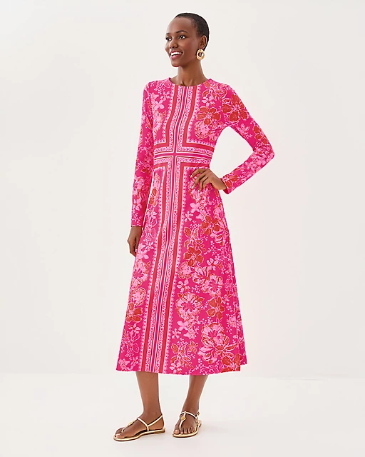 Lilly Pulitzer UPF 50+ ChillyLilly Zelena Dress Sun Shell Pink Big Party Engineered Chillylilly