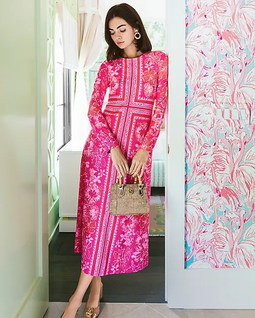 lilly pulitzer UPF 50+ ChillyLilly Zelena Dress Sun Shell Pink Big Party Engineered Chillylilly