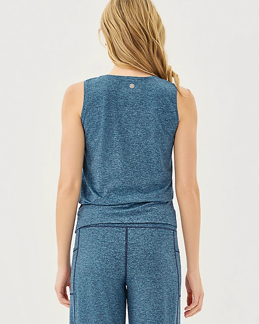 Lilly Pulitzer UPF 50+ Claro Top Low Tide Navy X Tangier Teal