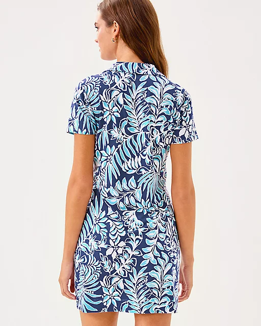 Lilly Pulitzer UPF 50+ Dune Dress Sapphire Pool Summer Shorelines