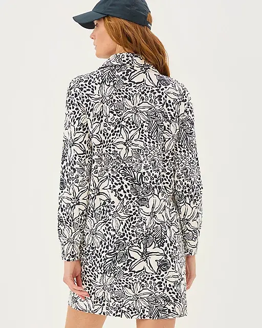 Lilly Pulitzer UPF 50+ Eleni Dress Onyx Lots To Spot