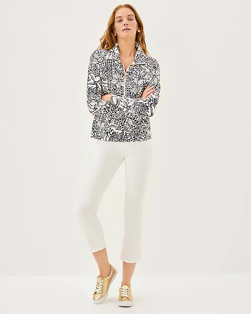 Lilly Pulitzer UPF 50+ Eleni Pullover Onyx Lots To Spot