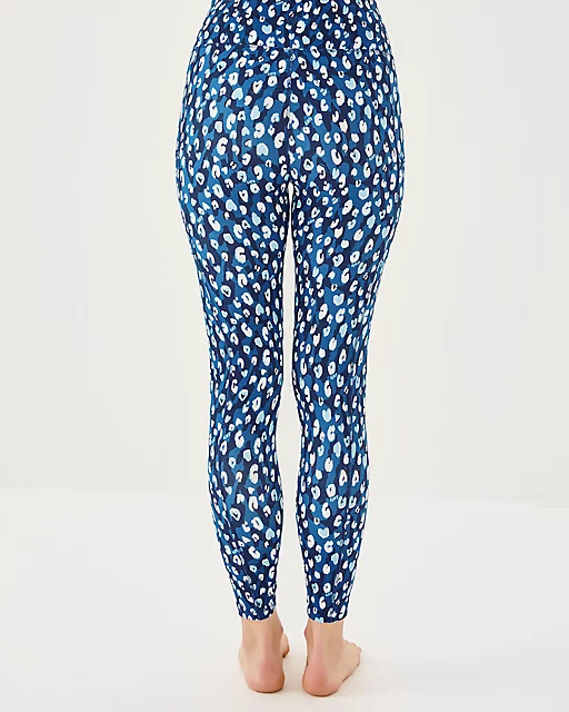 Lilly Pulitzer UPF 50+ Luxletic 26" Weekender High Rise Legging Starlight Navy Youre An Animal