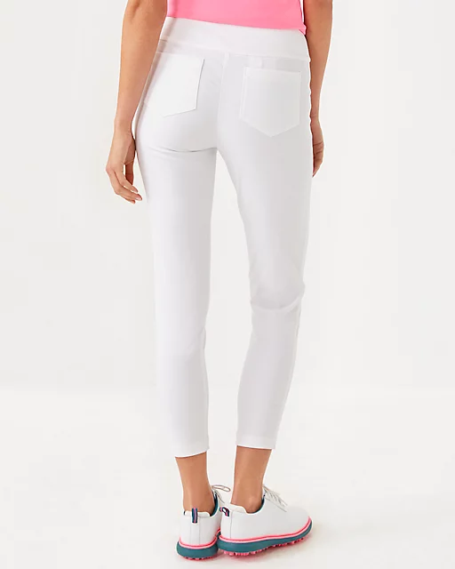 Lilly Pulitzer UPF 50+ Luxletic 28" Corso Pant Resort White