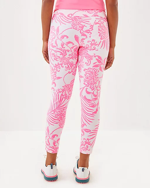 Lilly Pulitzer UPF 50+ Luxletic 28" Corso Pant Rousseau Pink Glisten In The Sun Golf