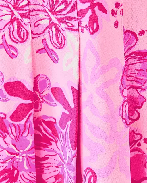 Lilly Pulitzer UPF 50+ Luxletic Alona Dress Parigi Pink Supporting Squad