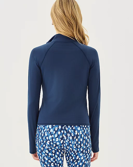 Lilly Pulitzer UPF 50+ Luxletic Breaker Jacket Low Tide Navy