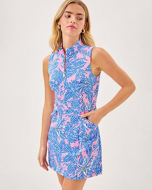 Lilly Pulitzer UPF 50+ Luxletic Catarina Dress Conch Shell Pink Up Scale Golf