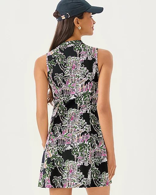 Lilly Pulitzer UPF 50+ Luxletic Enna Active Dress Onyx Pb Anniversary Toile