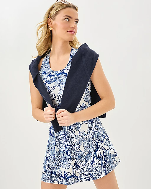 Lilly Pulitzer UPF 50+ Luxletic Forehand Active Dress Coconut Unforgettable