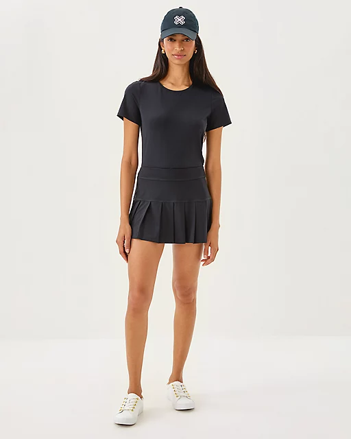 Lilly Pulitzer UPF 50+ Luxletic Freesia Pleated Skort Noir