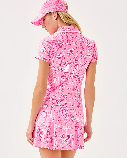 Lilly Pulitzer UPF 50+ Luxletic Jessamy Dress Conch Shell Pink Pennys Playground