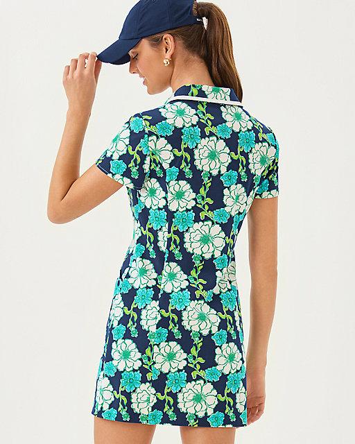 Lilly Pulitzer UPF 50+ Luxletic Kathy Dress Low Tide Navy Go Big Golf