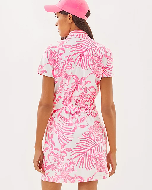 Lilly Pulitzer UPF 50+ Luxletic Love Active Dress Rousseau Pink Glisten In The Sun