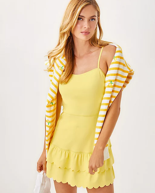 Lilly Pulitzer UPF 50+ Luxletic Miesha Active Dress Finch Yellow