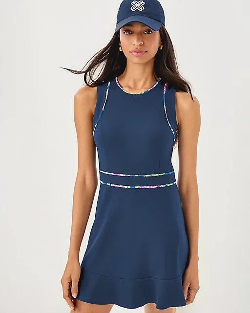 lilly pulitzer UPF 50+ Luxletic Parkerly Active Dress Multi Dahlia Licious