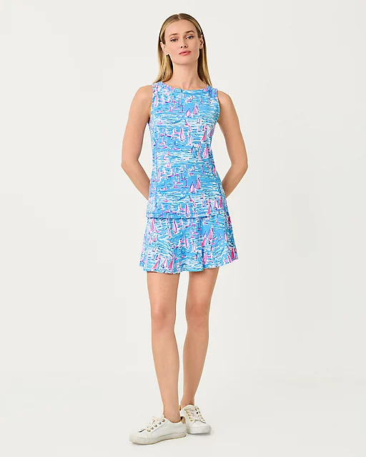 Lilly Pulitzer UPF 50+ Luxletic Renay Tank Top Zanzibar Blue Boatylicious