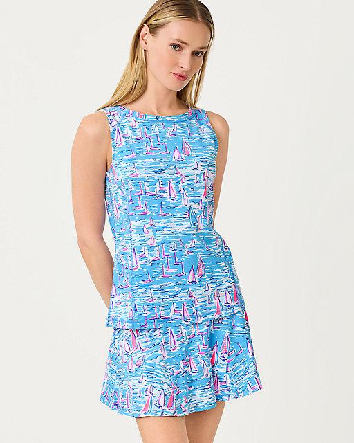 lilly pulitzer UPF 50+ Luxletic Renay Tank Top Zanzibar Blue Boatylicious