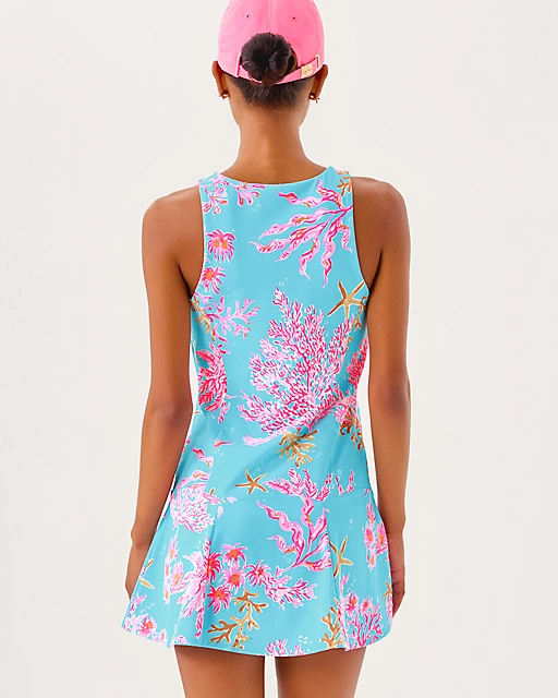 Lilly Pulitzer UPF 50+ Luxletic Westley Active Dress Multi Royal Coral