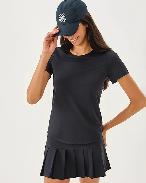 Lilly Pulitzer UPF 50+ Luxletic Westley Active Tee Noir