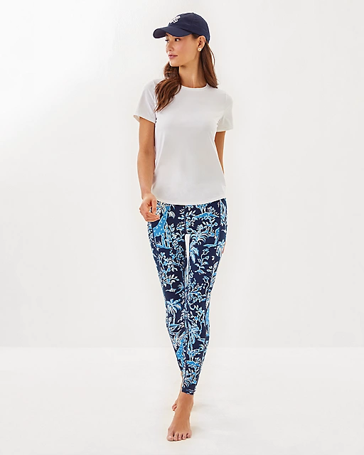 Lilly Pulitzer UPF 50+ Luxletic Westley Active Tee Resort White