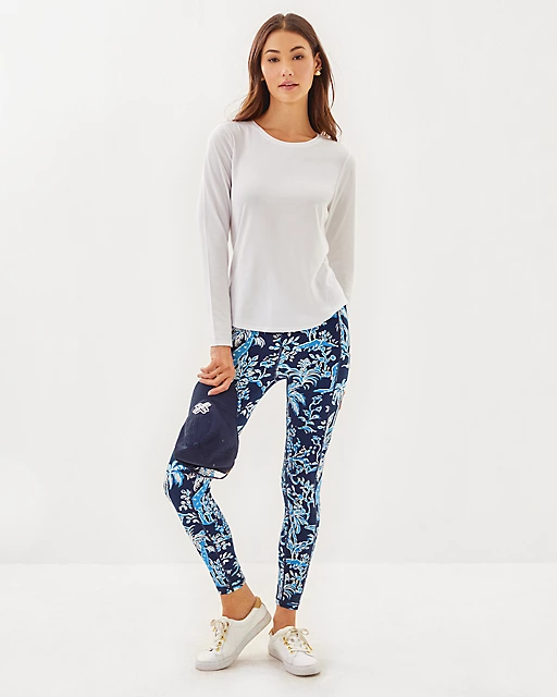 Lilly Pulitzer UPF 50+ Luxletic Westley Long Sleeve Tee Resort White