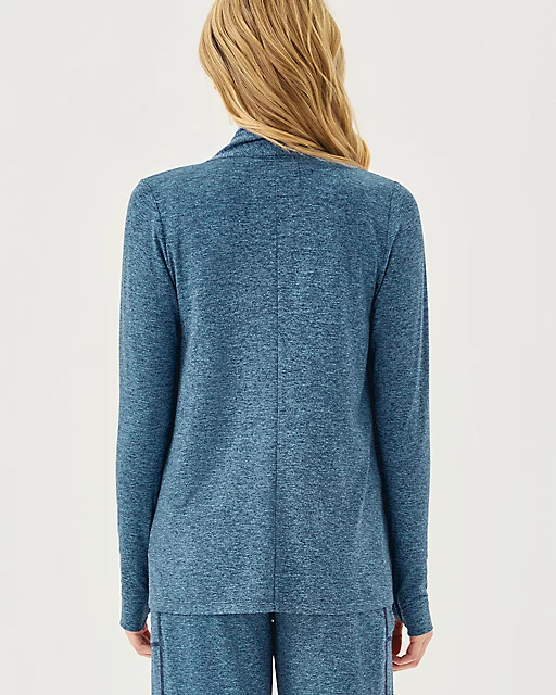 Lilly Pulitzer UPF 50+ Nevia Wrap Low Tide Navy X Tangier Teal