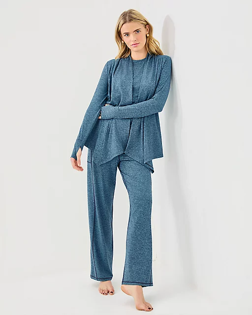 Lilly Pulitzer UPF 50+ Nevia Wrap Low Tide Navy X Tangier Teal