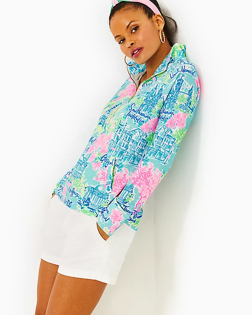 Lilly Pulitzer UPF 50+ Skipper Popover Multi Lilly Loves Dc