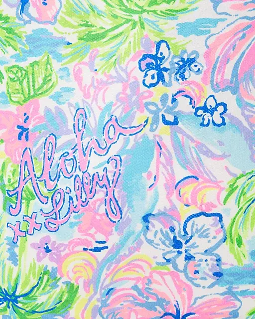 Lilly Pulitzer UPF 50+ Skipper Popover Multi Lilly Loves Hawaii