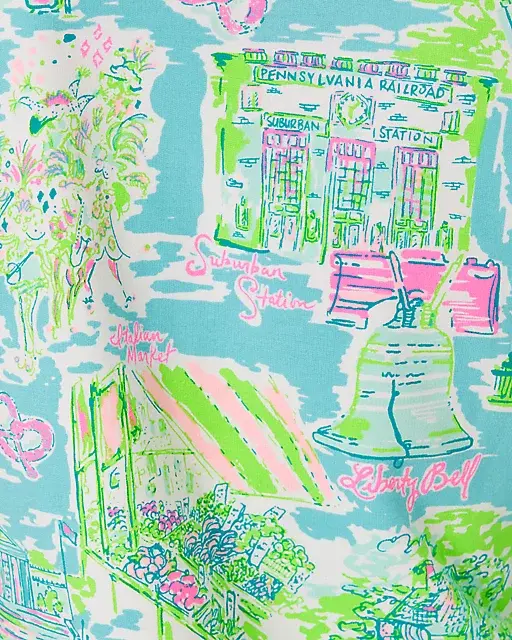 Lilly Pulitzer UPF 50+ Skipper Popover Multi Lilly Loves Philly